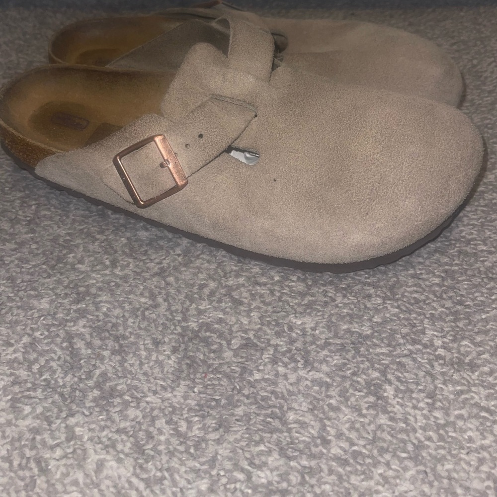 Birkenstock Boston Clogs, Women Size 41(10), Taupe